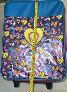 Vintage 1996 Looney Tunes, Tweety Bird Rolling Carry On (la maniglia ha bisogno di fissaggio) - Foto 1 di 16