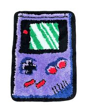 Retro GameBoy Purple Rug Carpet Games Console Fluffy Novelty Mancave Office