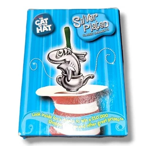 Dr. Seuss' Die Katze im Hut "Der Fisch in einer Schale" 2003 versilbert Ornament - Bild 1 von 3