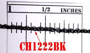 SCALELIKE INDUSTRIES CH1222BK 12" 22 LINKS PER INCH BLACK CHAIN NEW IN PACKAGE - Picture 1 of 2