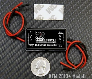 LED Brake Stop Light Strobe Flash Safety Module Controller KTM Motorcycle 2013+ - Foto 1 di 2