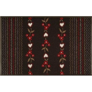 Fußmatte waschbar Stitched Flowers Blumen - wash+dry ca 50x75 cm Fußabstreifer - Bild 1 von 4