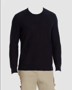 $282 Bloomingdale's Men's Cotton Blue Tipped Textured Crewneck Sweater Size XXL - Picture 1 of 2