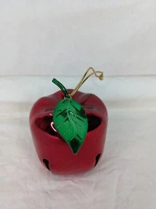 Vintage Metal Apple Christmas Tree Hanging Ornament Bells  - Picture 1 of 10