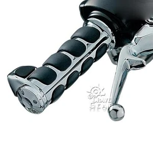1" Hand Grips +Throttle Boss For Kawasaki Vulcan VN 750 900 1500 1600 1700 2000 - Picture 1 of 8