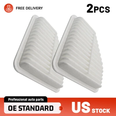 2x Filtro de aire del motor para Toyota Camry Corolla Matrix RAV4 2009-2011 Lexus ES350 Foto 1 de 4