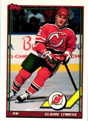 1991-92 Topps #394 Claude Lemieux - Image 1 of 2