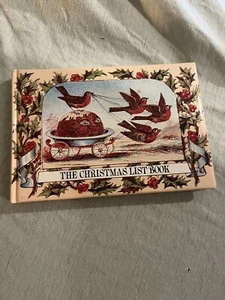 Vintage The Christmas List Book 1986-88 Christmas Card List Keeper Tracker Plan - Imagen 1 de 5