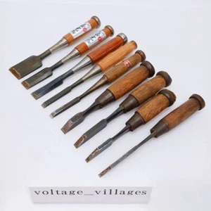 Japanischer Nomi Stechbeitel 9er Set (4,7-36) mm verschiedene Marken Holzarbe... - Bild 1 von 13