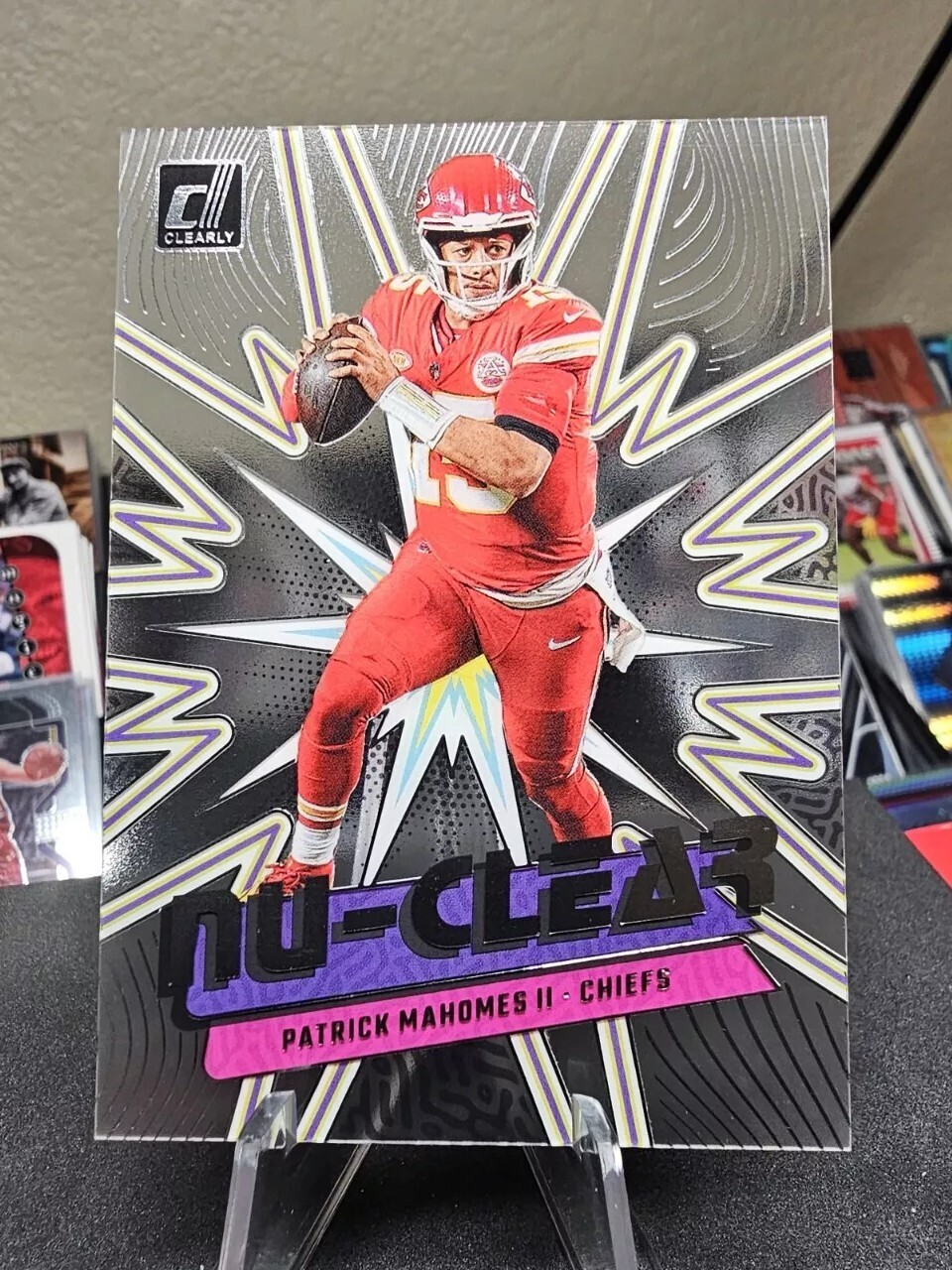 2023 Clearly Donruss Patrick Mahomes #8 Nu-clear Case Hit SSP Chiefs
