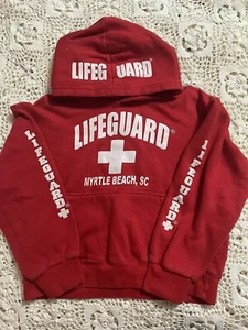 Youth Myrtle Beach, SC Life Guard Hoodie Red Size M (10/12) - Picture 1 of 4