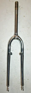 Pyramid Rigid MTB Fork 26" 1" Threaded 250mm Silver Steel Canti Dirt USA Shipper - Picture 1 of 24