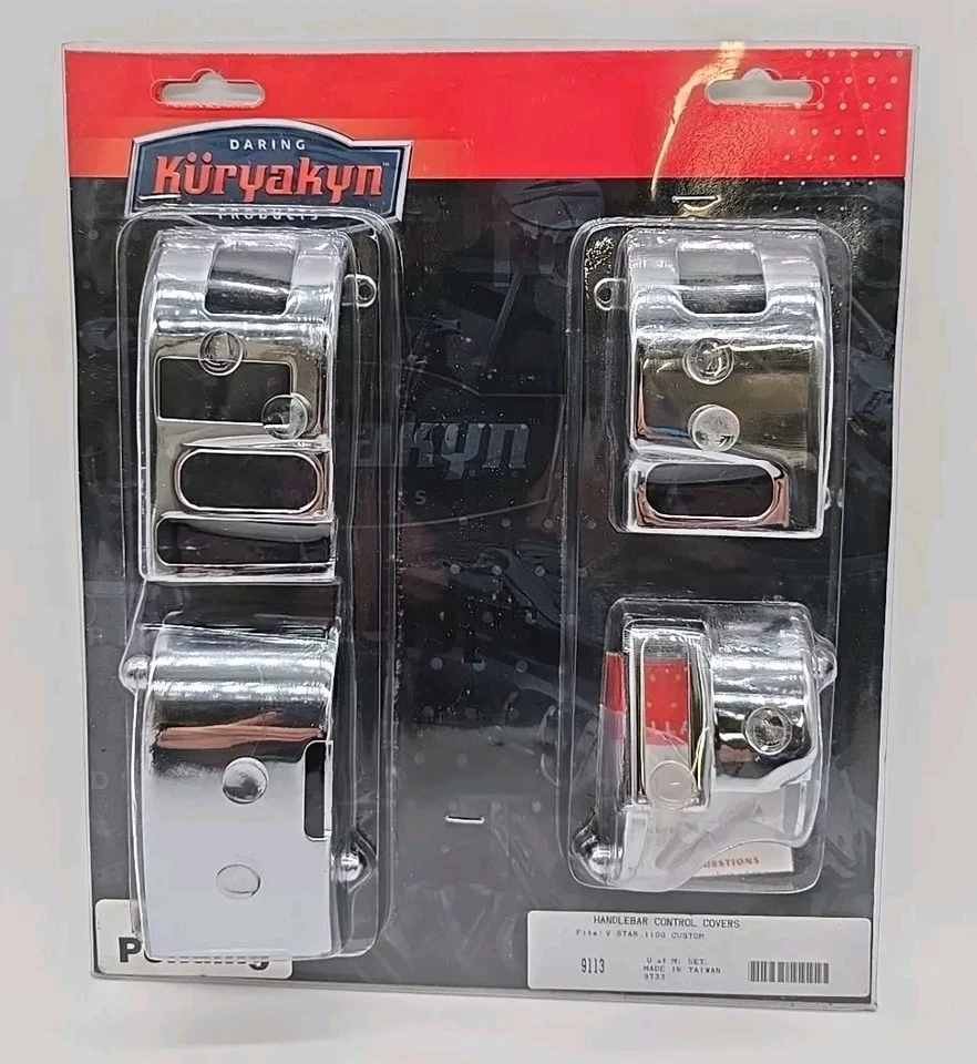 Kuryakyn 9113 Handlebar Control Covers For Yamaha V Star 1100 Custom New  - Image 1 of 4