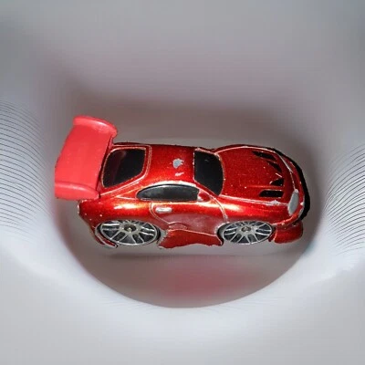 RC2 Die-Cast Tooned Weird Funky Squished Car Red Toyota Supra 1/50ish Scale VHTF - Image 1 of 4