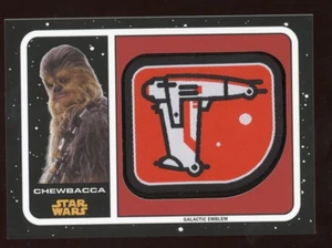 CHEWBACCA Topps Star Wars GALACTIC EMBLEM COMMEMORATIVE PATCH QTY - Picture 1 of 1