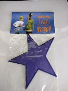 VINTAGE New 1991 HIPPIE PURPLE STAR PATCH Iron On PATCH FABRIC DECAL Pop Patch - Picture 1 of 4