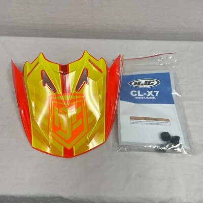 HJC CL-X7 Casco Repuesto Visera Pico Cross-Up MC-6 Naranja/Amarillo Foto 1 de 2