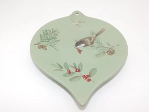 Pfaltzgraff Portfolio Winterwood grün Plätzchenteller Weihnachten Hähnchen - Bild 1 von 11