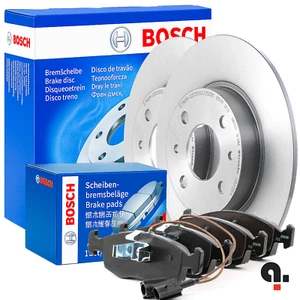 Bosch Front Brake Discs and Pads Kit For Fiat Punto 500 1.2 Petrol LPG - Picture 1 of 9
