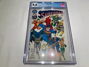 Superman 65 CGC 9.8 NM/M Pagine Bianche Panico nel Cielo Batman Deathstroke 1992 - Foto 1 di 16