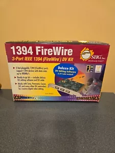 1394 FireWire 3-Port IEEE DV-CAM Kit Editing Software & Cable SIIG New - Picture 1 of 3