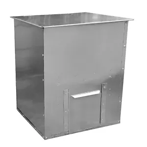 Troncos de carbón de metal galvanizado de alta resistencia búnker de sal almacenamiento de combustible para 250 kg - Imagen 1 de 3