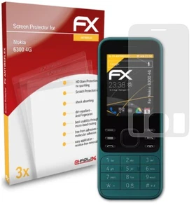 atFoliX 3x Screen Protection Film for Nokia 6300 4G matt&shockproof - Picture 1 of 8