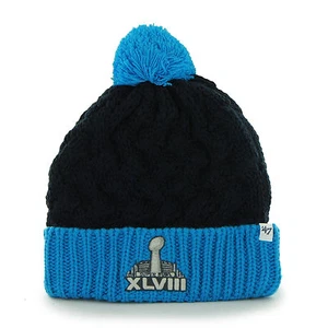 NFL Women's 2014 SUPER BOWL XLVIII Logo Cable Knit Cuffed Hat with Pom Pom  - Bild 1 von 1
