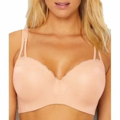 PARAMOUR BY FELINA FULL FIGURE SEAMLESS CONTOUR UNDERWIRE BRA 34C #235053 NUDE - Image 1 of 4