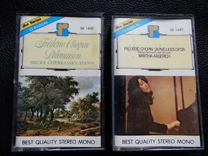 CHOPIN - POLONAISEN 1-7 CHERKASSKY & 24 PRELUDES Op 28/ARGERICH CASSETTE TAPES - Picture 1 of 7