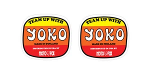 VINTAGE MOTOCROSS Yoko Moto X Fox 2(pcs) Stickers Decals CR KX YZ RM - Bild 1 von 1