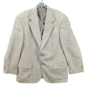 Blazer sportivo Travel Smith uomo beige pied de poule taglia 40S 100% seta carriera - Foto 1 di 14