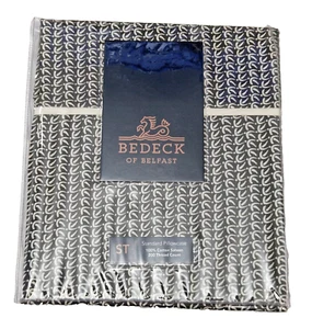 BEDECK Of Belfast Standard Pillowcase Cotton Sateen 200 Thread Count Charcoal - Picture 1 of 7
