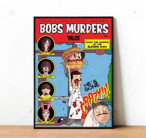 Bob's Burgers Print , Bob's Burgers poster, Creepshow print, horror funny poster - Imagen 1 de 1