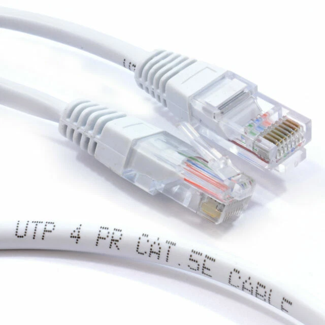 kenable C5W-003772 - White Network Ethernet (RJ-45) Cat5E-CCA UTP PATCH 26AWG Cable Lead 5m