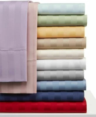Tremendous 4 PCs Sheet Set 1000 TC Egyptian Cotton Olympic Queen Stripes Colors - Image 1 of 4