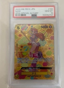 PSA10 One Piece Card Game Nami SP OP08-106 BANDAI Japanese - Picture 1 of 2