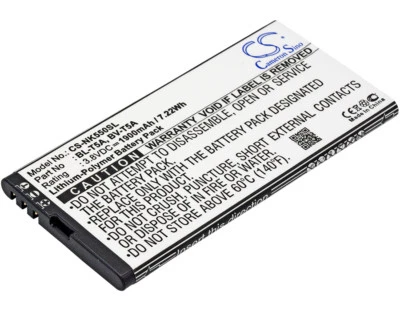 Battery for Nokia RM-1127 BL-T5A BV-T5A Li-Polymer NEW - Image 1 of 4