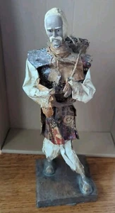 Vintage mexikanische Volkskunst handgefertigt Pappmaché Mann, Brennholzträger Figur - Bild 1 von 8