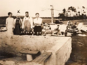 Ohio near Sandusky Tornado Bertha Wagner's House Ruins Old Photo 1926 - Picture 1 of 4