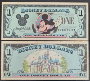 1990 Disney 1 Dollar Mickey Mouse AU-AUNC - Picture 1 of 1