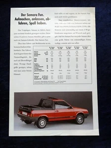 Lada Samara Fun Prospekt Blatt 1.1991 - Bild 1 von 1