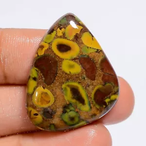 34 Ct. Cts Natural Fruit Jasper Cabochon Ethical Necklace Making 30X24X4 mm - Picture 1 of 6