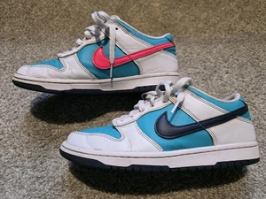 Size 7Y - Nike Dunk Low Dusty Cactus Thunder Blue - Picture 1 of 6