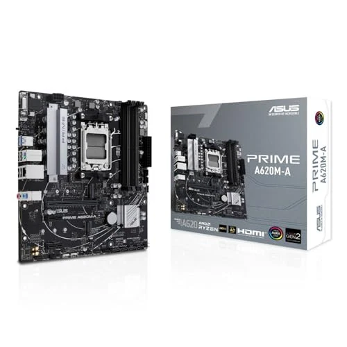 ASUS AMD Ryzen 7000 Series AM5 Micro-ATX Motherboard with A620M Prime A620M-A - Image 1 of 1