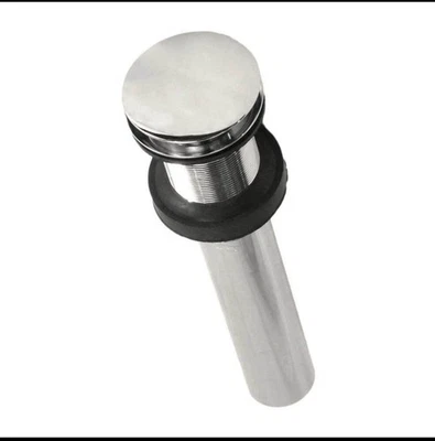 Native Trails DR130-PN 1.5" Push to Seal Dome Drain Polished Nickel - Image 1 of 3