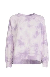 Time & Tru Women Fashion Tie-Dye Raglan Sweatshirt XL (16-18) Purple Tie-Dye - Picture 1 of 3