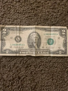 2003 - 2 two dollar bill rare series A - Picture 1 of 2
