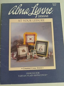 At Your Leisure--Alma Lynne Designs Counted Cross Stitch---1985 used - Picture 1 of 9