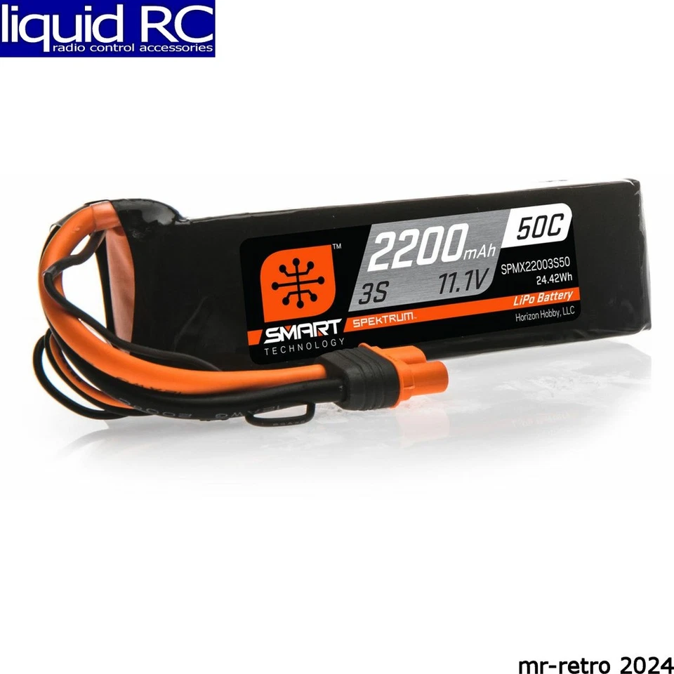 Spektrum X22003S50 2200mAh 3S 11.1V 50C Smart LiPo Battery; IC3 - Image 1 of 1